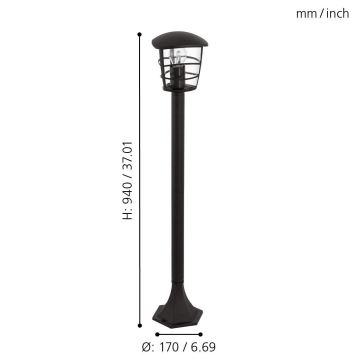 Eglo - LED Buitenlamp E27 / 8,5W / 230V IP44