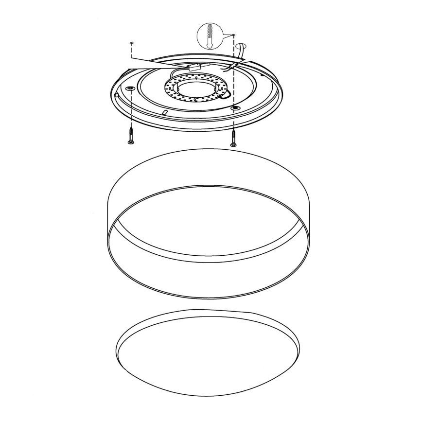 Eglo - plafonnier LED/12W/230V