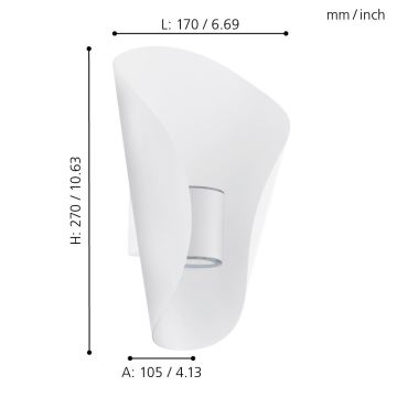 Eglo - éclairage LED extérieur 2xLED/2,5W/230V IP44