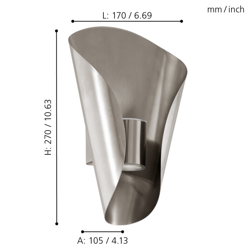 Eglo 94779 - Luminaire extérieur LED BOSARO 2xLED/2,5W/230V IP44