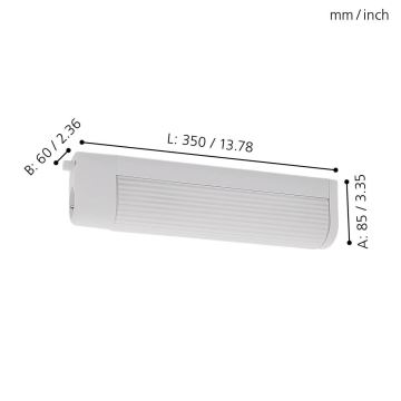 Eglo - Wandlamp 1 2xE14/40W/230V