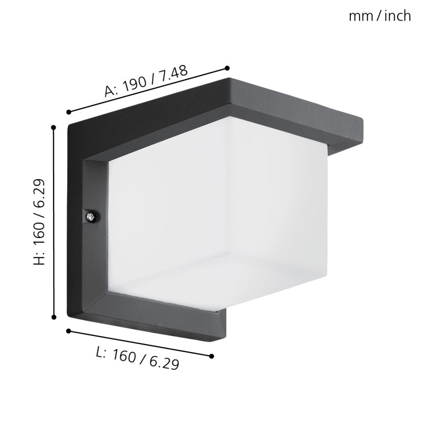 Eglo - Applique murale extérieure LED/10W/230V IP54