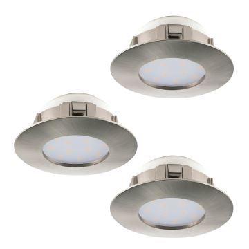 Eglo - SET 3x LED Inbouwlamp PINEDA 1xLED/6W/230V