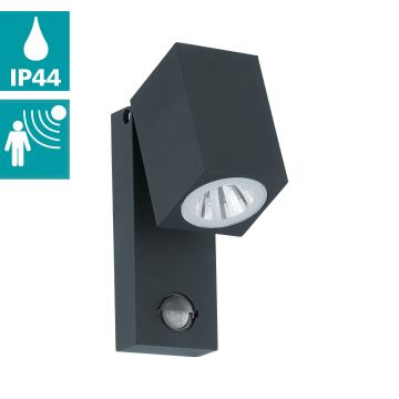 Eglo - LED Wandlamp voor buiten met sensor LED/5W/230V IP44