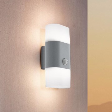 Eglo 97313 - Applique murale extérieure avec détecteur FAVRIA 1 2xLED/5,5W/230V IP44