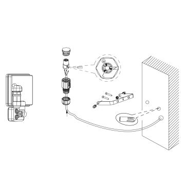 Eglo - Projecteur avec détecteur LED/20W/230V IP44