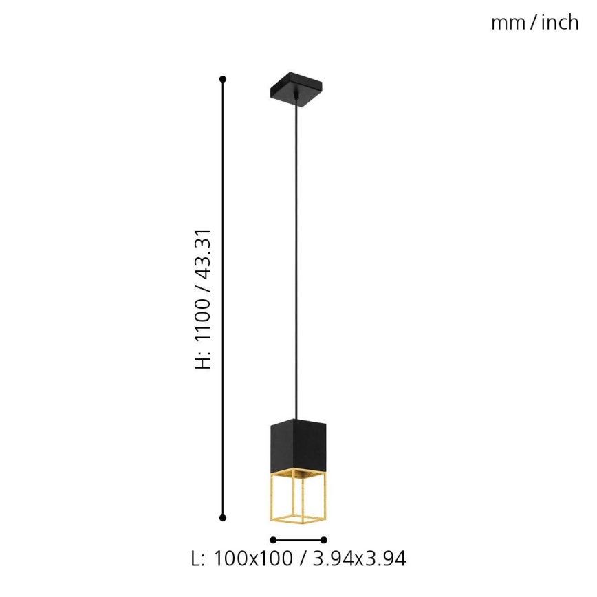 Eglo - LED Hanglamp aan draad 1xGU10/5W/230V