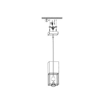 Eglo - LED Hanglamp aan draad 1xGU10/5W/230V