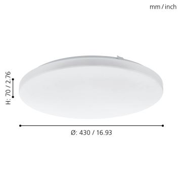 Eglo - plafonnier LED LED/33,5W/230V