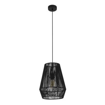 Eglo 97905 - Hanglamp aan koord PALMONES 1xE27/60W/230V zwart