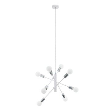 Eglo - Hanglamp aan koord 8xE27/60W/230V wit