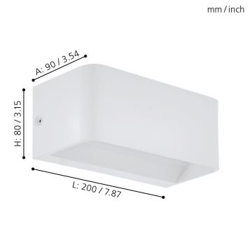 Eglo - Applique murale LED LED/10W/230V