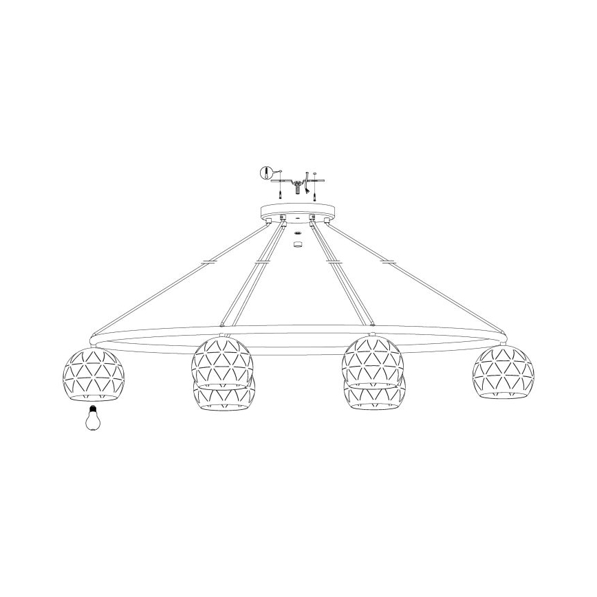 Eglo - Suspension avec fil 6xE14/40W/230V