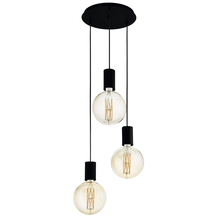 Eglo - Suspension avec fil 3xE27/40W/230V