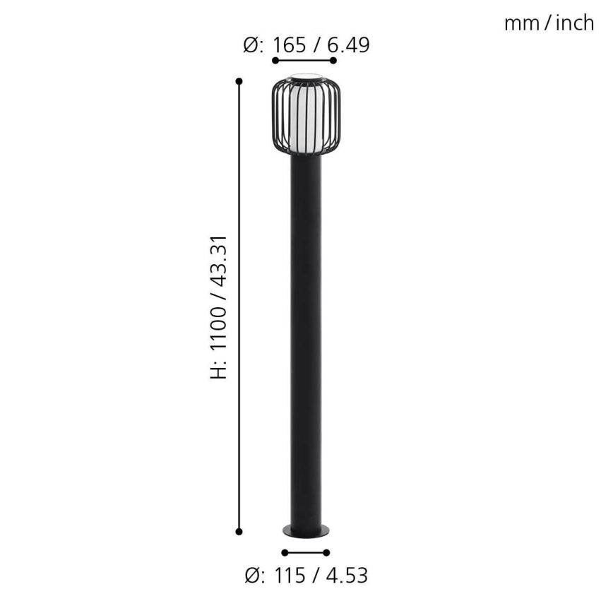 Eglo - Buitenlamp 1xE27/28W/230V IP44