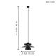 Eglo - Hanglamp aan koord 1xE27/40W/230V