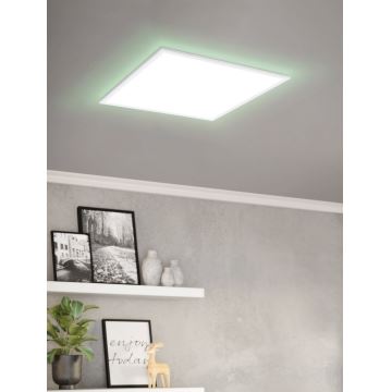 Eglo - Plafonier RGBW à intensité variable LED/32,5W/230V 2700-6500K 60x60 cm + télécommande