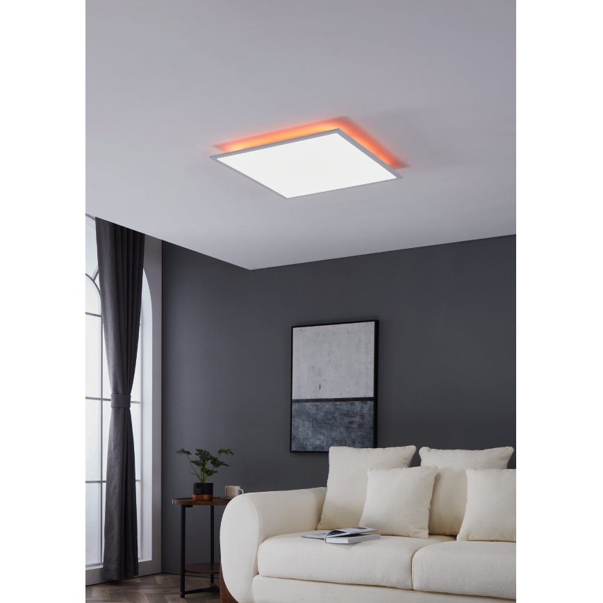 Eglo - Plafonier RGBW à intensité variable LED/32,5W/230V 2700-6500K 60x60 cm + télécommande