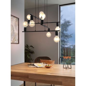 Eglo - Hanglamp aan koord 8xE27/40W/230V