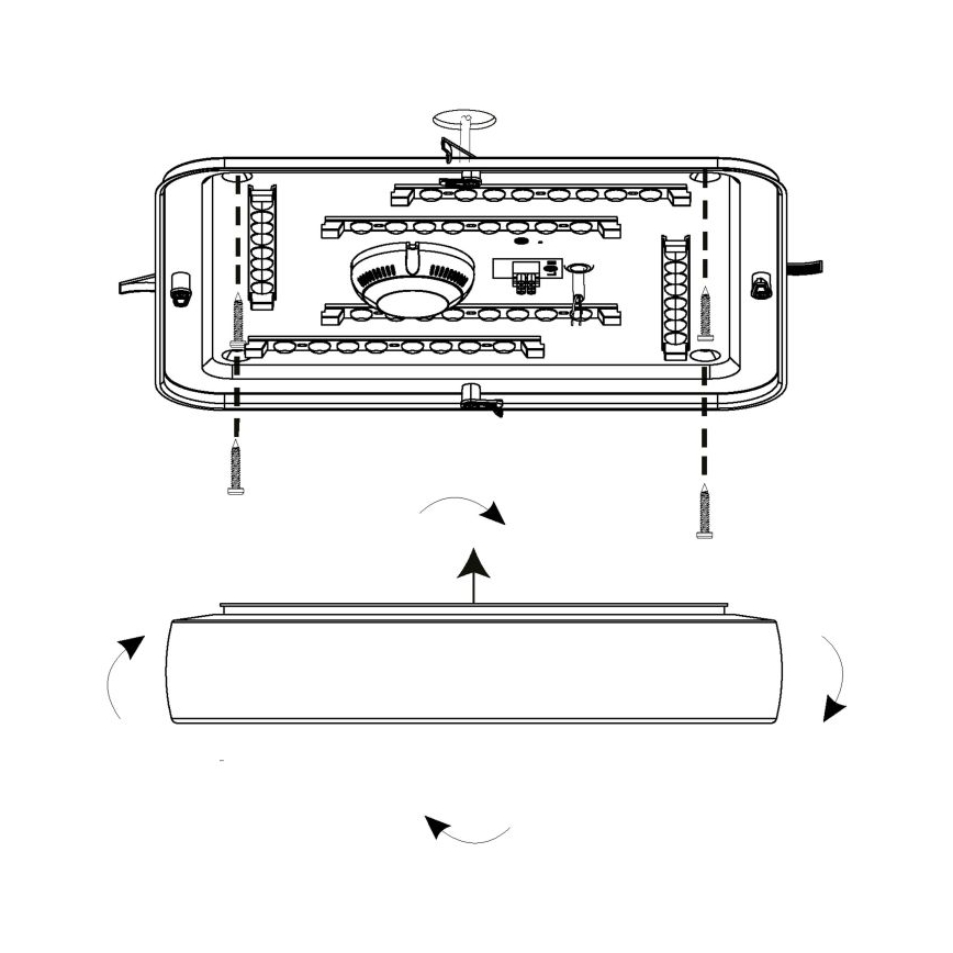 Eglo - Plafonnier LED LED/22W/230V