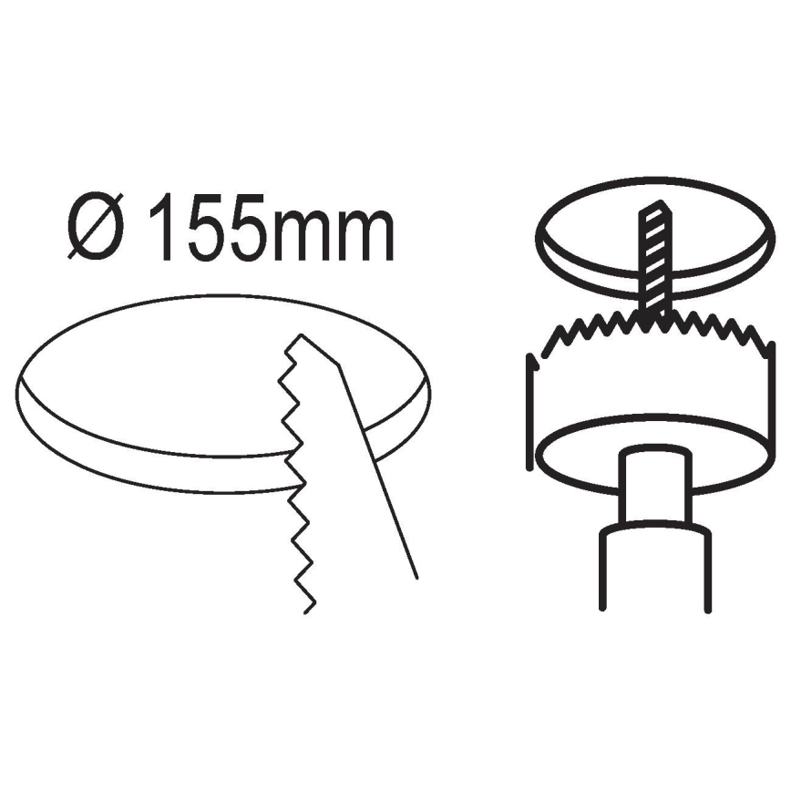 Eglo - Spot encastrable LED LED/10,5W/230V