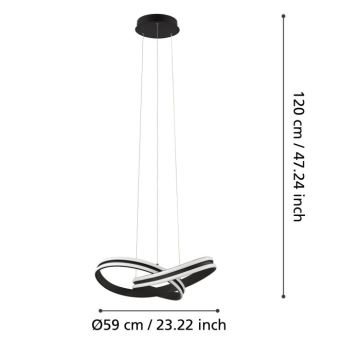 Eglo - LED Hanglamp aan koord 2xLED/18W/230V