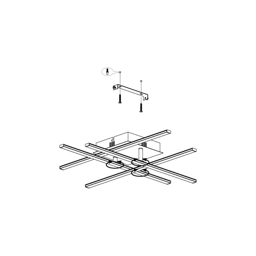 Eglo - LED Plafondlamp LED/5,2W/230V