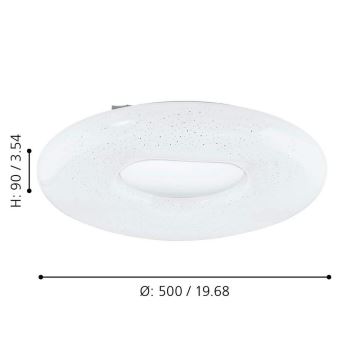 Eglo - Plafonnier à intensité variable LED/24W/230V + télécommande