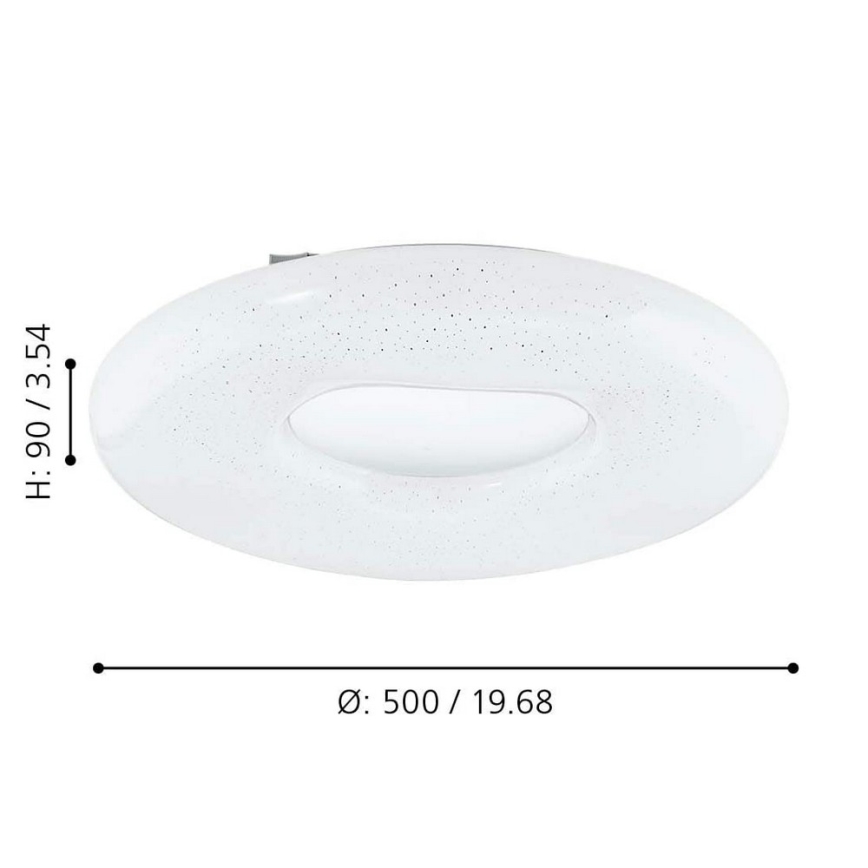 Eglo - Plafonnier à intensité variable LED/24W/230V + télécommande