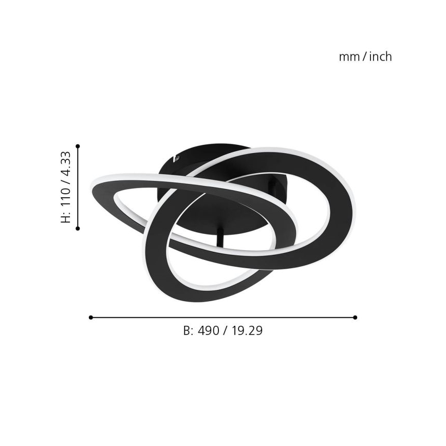 Eglo - Plafonnier LED LED/35W/230V