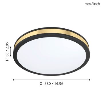 Eglo - LED Plafondlamp LED/24W/230V