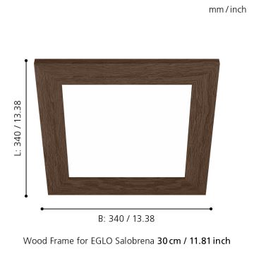 Eglo - Frame voor een Lamp 340x340 mm