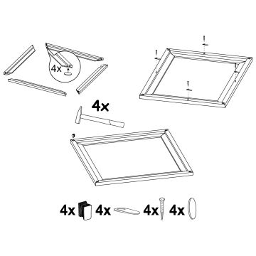 Eglo - Frame voor een Lamp 340x340 mm