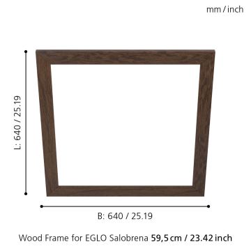 Eglo - Armatuur frame 640x640 mm