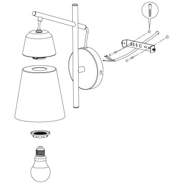 Eglo - Wandlamp 1xE27/40W/230V