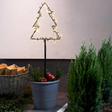 Eglo - Décoration de Noël extérieure LED/4xAA IP44 arbre