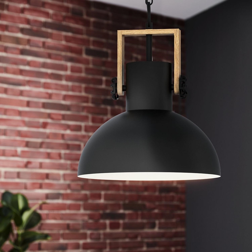 Eglo - Hanglamp aan een ketting 1xE27/28W/230V - FSC gecertificeerd