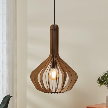 Eglo - Hanglamp aan een koord 1xE27/40W/230V diameter 38 cm beige