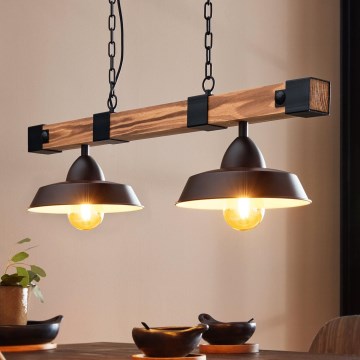 Eglo - Hanglamp aan ketting 2xE27/60W/230V