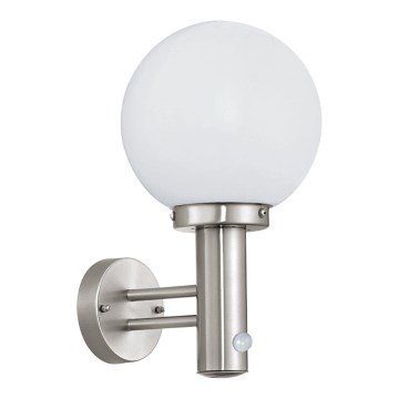 Eglo - Lampe d'extérieur avec détecteur 1xE27/60W/230V IP44