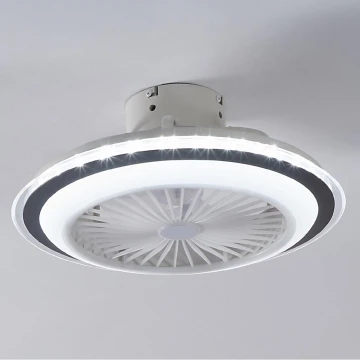Eglo - LED dimbare plafondventilator LED/25,5W/230V wit/grijs 2700-6500K + afstandsbediening
