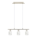 Eglo - LED Hanglamp aan een koord MY CHOICE 3xE14/4W/230V chroom/wit