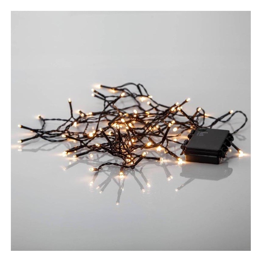 Eglo - LED Kerst lichtsnoer voor buiten 80xLED/3xAA 6,1m IP44