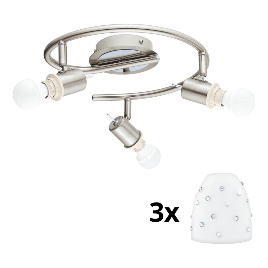 Eglo - LED spot MY CHOICE 3xE14/4W/230V chroom/wit