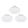 Eglo - PACK 3x Luminaire LED encastrable FUEVA 1 1xLED/2,7W/230V