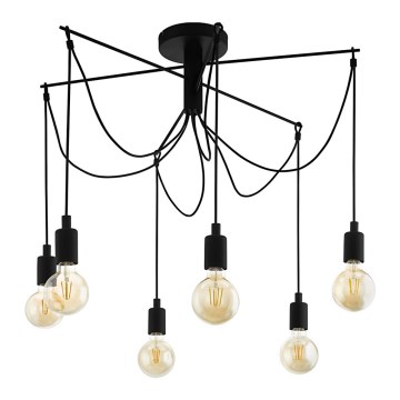 Eglo - Suspension avec fil 6xE27/60W/230V