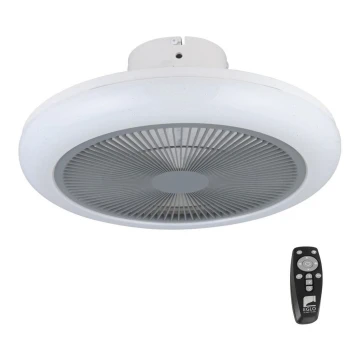 Eglo - Ventilateur de plafond LED à intensité variable LED/25,5W/230V gris + télécommande