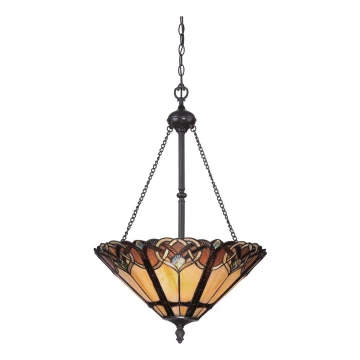 Elstead QZ-CAMBRIDGE-P - Hanglamp aan een ketting BELLE 3xE27/100W/230V