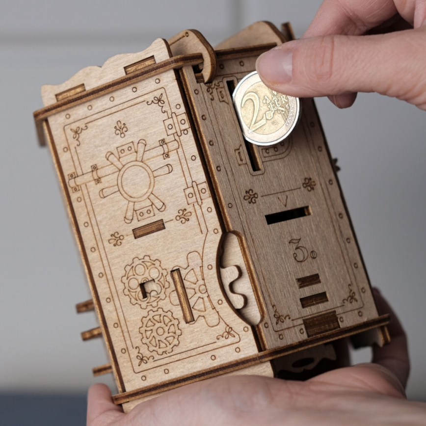 EscapeWelt - Puzzle 3D mécanique en bois Fort Knox Pro