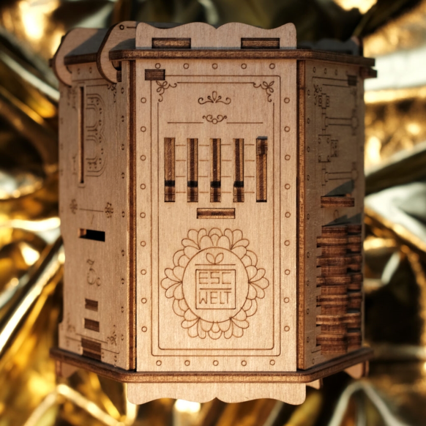 EscapeWelt - Puzzle 3D mécanique en bois Fort Knox Pro